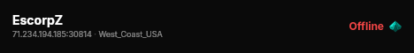 EscorpZ live status badge