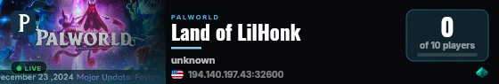 Land of LilHonk live status badge