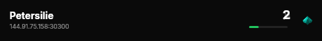 Petersilie live status badge