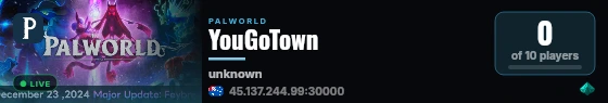 YouGoTown live status badge