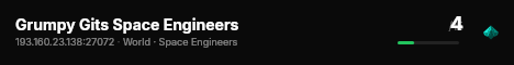 Grumpy Gits Space Engineers live status badge