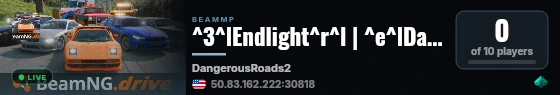 ^3^lEndlight^r^l | ^e^lDangerous Roads v2^r^l | ^6^lOff-roading^r^l | ^eDifficulty: ^cMEDIUM^r^l | live status badge
