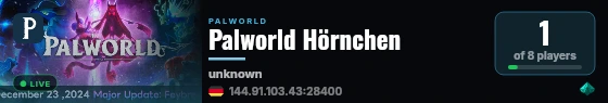 Palworld Hörnchen live status badge