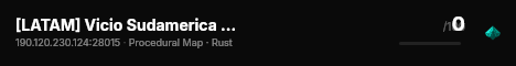 [LATAM] Vicio Sudamerica Rust live status badge