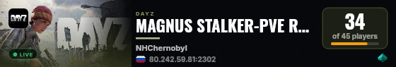 MAGNUS STALKER-PVE RED: CARS live status badge