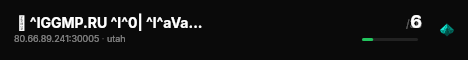  ⭐ ^lGGMP.RU ^l^0| ^l^aVanilla ^r^0- ^rUtah ^l^0| ^r#24/7 #russian #русский live status badge