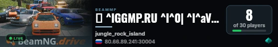 ⭐ ^lGGMP.RU ^l^0| ^l^aVanilla ^r^0- ^rJungle ^l^0| ^r#24/7 #russian #русский live status badge