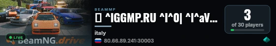 ⭐ ^lGGMP.RU ^l^0| ^l^aVanilla ^r^0- ^rItaly ^l^0| ^r#24/7 #russian #русский live status badge
