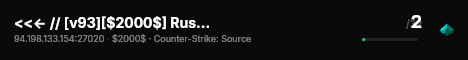 <<<- // [v93][$2000$] Russian server \ ->>> live status badge