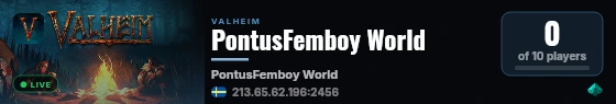 PontusFemboy World live status badge