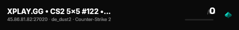 XPLAY.GG • CS2 5x5 #122 • [KZ] live status badge