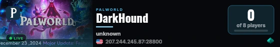 DarkHound live status badge