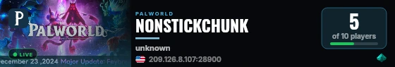 NONSTICKCHUNK live status badge
