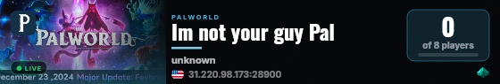 Im not your guy Pal live status badge