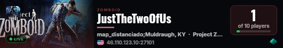 JustTheTwoOfUs live status badge