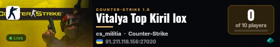 Vitalya Top Kiril lox live status badge
