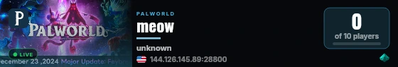 meow live status badge