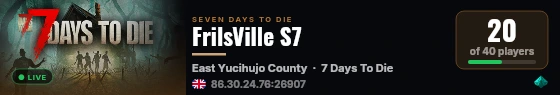 FrilsVille S7 live status badge