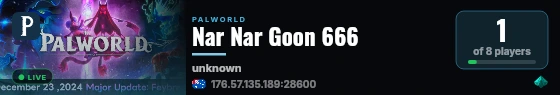 Nar Nar Goon 666 live status badge