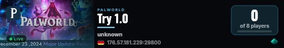 Try 1.0 live status badge