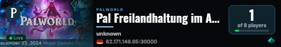 Pal Freilandhaltung im Akkord live status badge
