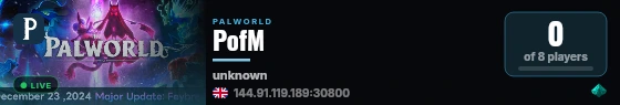 PofM live status badge