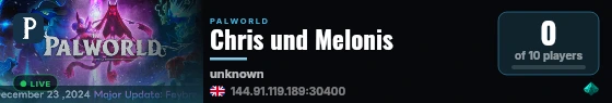 Chris und Melonis live status badge