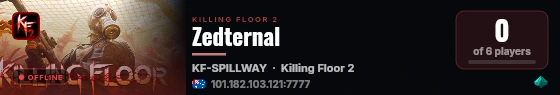 Zedternal live status badge