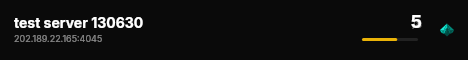 test server 130630 live status badge