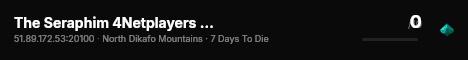 The Seraphim 4Netplayers 7 Days to Die Server live status badge
