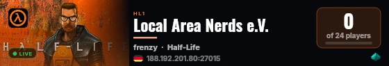 Local Area Nerds e.V. live status badge