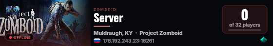 Server live status badge