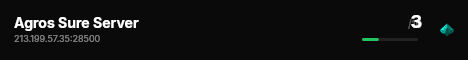 Agros Sure Server live status badge