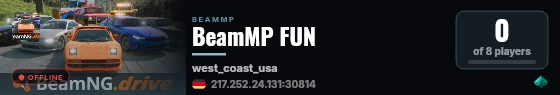 BeamMP FUN live status badge