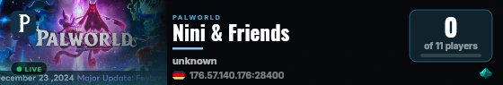 Nini & Friends live status badge