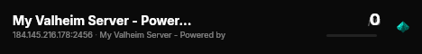 My Valheim Server - Powered by AMP live status badge