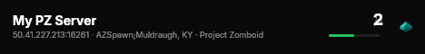 My PZ Server live status badge