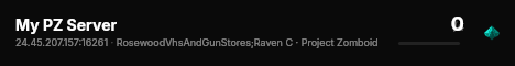 My PZ Server live status badge