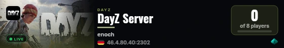 DayZ Server live status badge