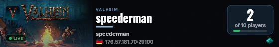 speederman live status badge