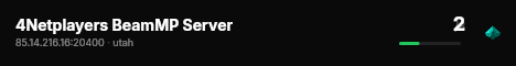 4Netplayers BeamMP Server live status badge