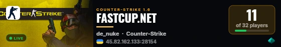 FASTCUP.NET live status badge