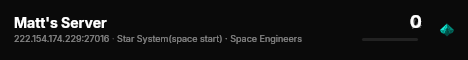 Matt's Server live status badge
