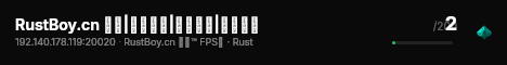 RustBoy.cn 新开|独狼部落|原倍资源|禁止组队 live status badge