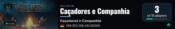 Caçadores e Companhia live status badge