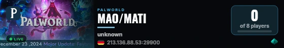 MAO/MATI live status badge
