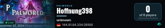 Hoffnung398 live status badge