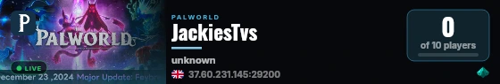 JackiesTvs live status badge