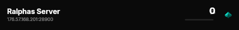 Ralphas Server live status badge