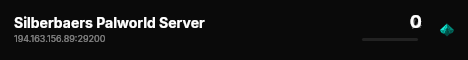 Silberbaers Palworld Server live status badge